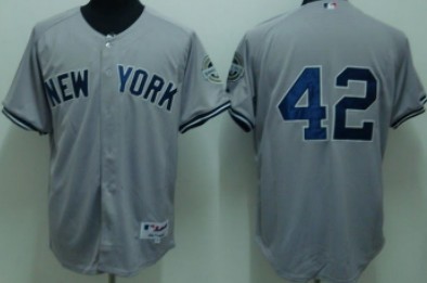 New York Yankees #42 Mariano Rivera Gray Jersey