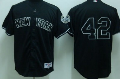 New York Yankees #42 Mariano Rivera Black Jersey 