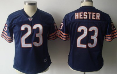 Chicago Bears #23 Devin Hester Blue Womens Jersey