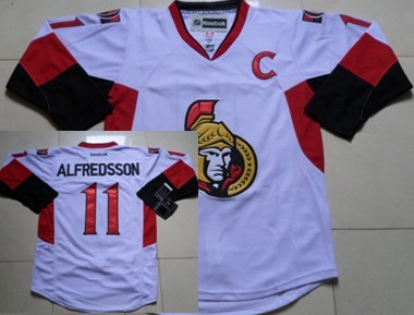 Ottawa Senators #11 Daniel Alfredsson White Jersey
