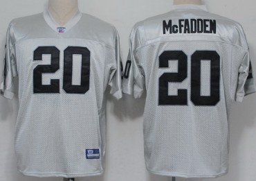 Oakland Raiders #20 Darren Mcfadden Gray Jersey 