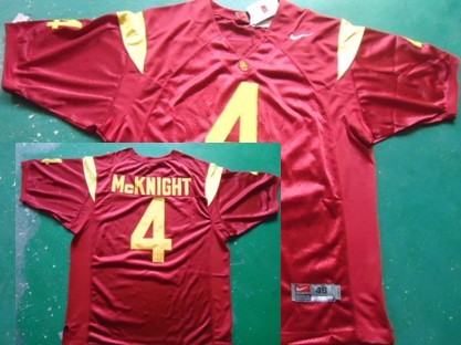 USC Trojans #4 McKnight Red Jersey