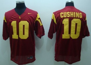 USC Trojans #10 Cushing Red Jersey