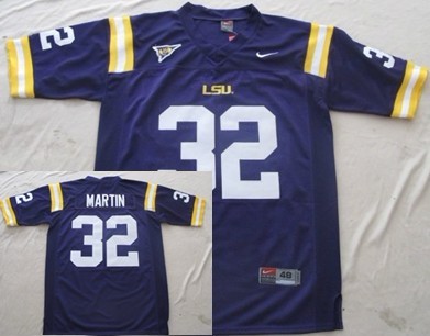LSU Tigers #32 Martin Purple Jersey 