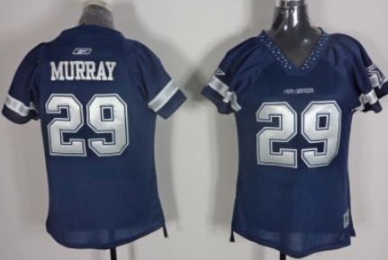 Dallas Cowboys #29 DeMarco Murray Blue Womens Field Flirt Fashion Jersey 