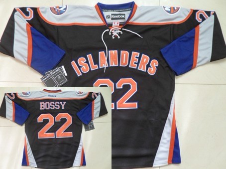 New York Islanders #22 Mike Bossy Black Third Jersey