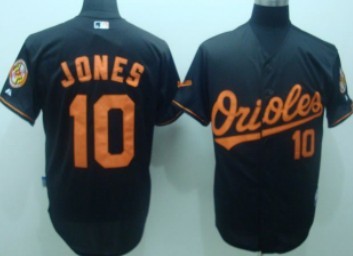 Baltimore Orioles #10 Adam Jones Black Jersey