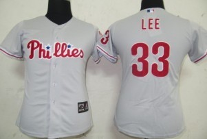 Philadelphia Phillies #33 Lee Gray Womens Jersey 