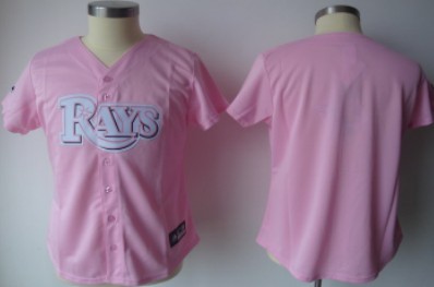 Tampa Bay Rays Blank Pink Womens Jersey 