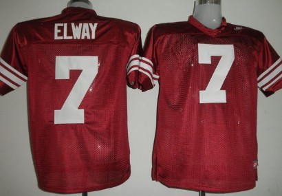 Stanford Cardinals #7 Elways Red Jersey
