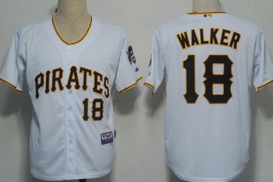 Pittsburgh Pirates #18 Neil Walker White Jersey 