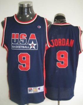 1992 Olympics Team USA #9 Michael Jordan Navy Blue Swingman Jersey