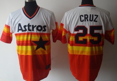 Houston Astros #25 Jose Cruz Rainbow Throwback Jersey