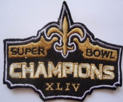 2010 New Orleans Saints Superbowl Champions Black Patch