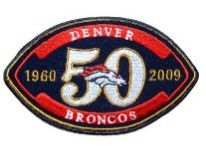Denver Broncos 50th Anniversary Patch
