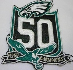 Philadelphia Eagles 50th Anniversary Patch