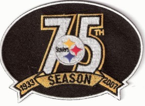 Pittsburgh Steelers 75th Anniversary Patch