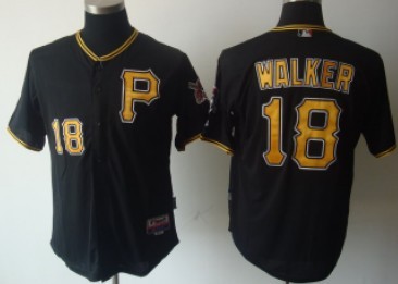 Pittsburgh Pirates #18 Neil Walker Black Jersey 