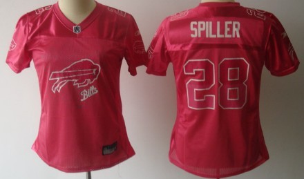 Buffalo Bills #28 C.J.Spiller Pink Fem Fan Womens Jersey 