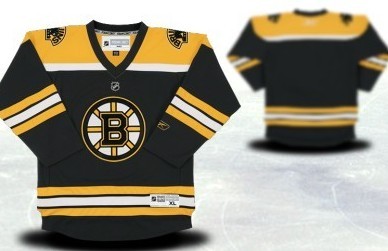 Boston Bruins Youths Customized Black Jersey 