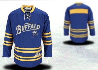 Buffalo Sabres Mens Customized Blue 40TH Jersey 