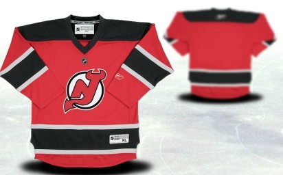 New Jersey Devils Youths Customized Red With Black Jersey