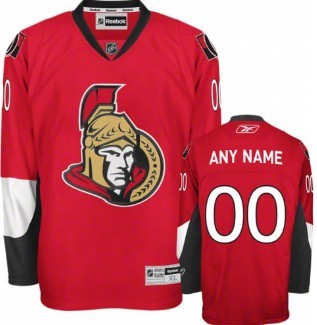 Ottawa Senators Mens Customized Red Jersey