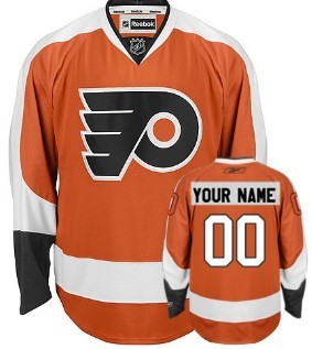 Philadelphia Flyers Mens Customized Orange Jersey