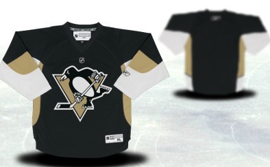 Pittsburgh Penguins Youths Customized Black Jersey