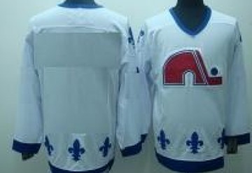 Quebec Nordiques Mens Customized White CCM Jersey