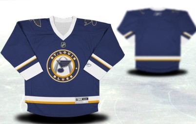 St. Louis Blues Youths Customized Blue Third Jersey