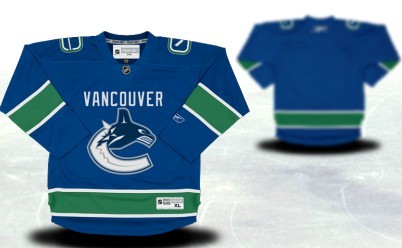 Vancouver Canucks Youths Customized Blue Jersey 