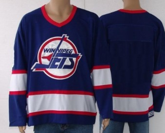 Winnipeg Jets Mens Customized Blue CCM Jersey