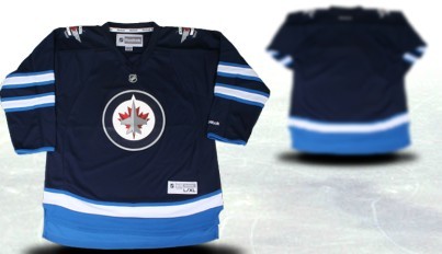Winnipeg Jets Youths Customized 2012 Blue Jersey