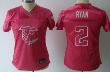 Atlanta Falcons #2 Matt Ryan Pink Fem Fan Womens Jersey 