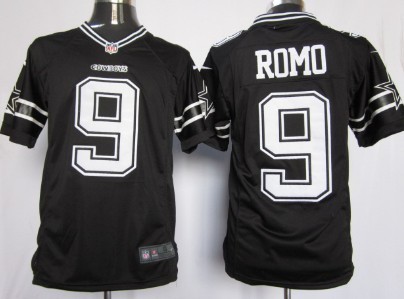 Nike Dallas Cowboys #9 Tony Romo Black Game Jersey 