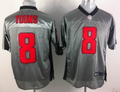 Nike San Francisco 49ers #8 Steve Young Gray Shadow Elite Jersey 