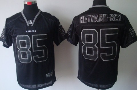 Nike Oakland Raiders #85 Darrius Heyward-Bey Lights Out Black Elite Jersey