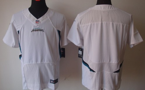Nike Jacksonville Jaguars Blank White Elite Jersey 