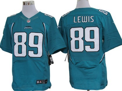 Nike Jacksonville Jaguars #89 Marcedes Lewis Green Elite Jersey 