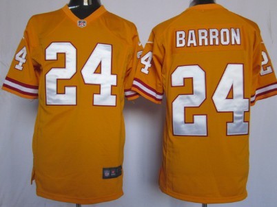 Nike Tampa Bay Buccaneers #24 Mark Barron Orange Game Jersey