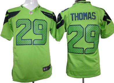 Nike Seattle Seahawks #29 Earl Thomas Green Game Jersey 