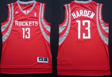 Houston Rockets #13 James Harden Revolution 30 Swingman Red Jersey 