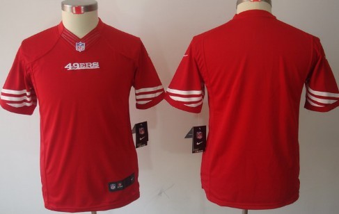 Nike San Francisco 49ers Blank Red Limited Kids Jersey 