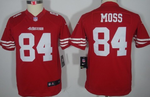 Nike San Francisco 49ers #84 Randy Moss Red Limited Kids Jersey 