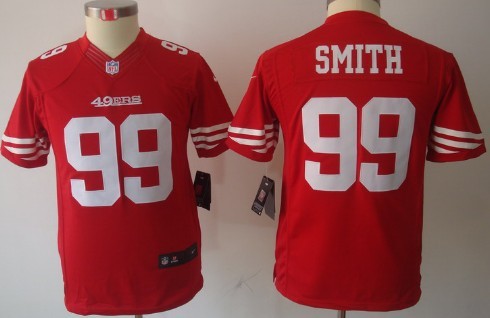 Nike San Francisco 49ers #99 Aldon Smith Red Limited Kids Jersey 