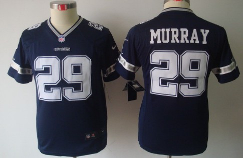 Nike Dallas Cowboys #29 DeMarco Murray Blue Limited Kids Jersey 