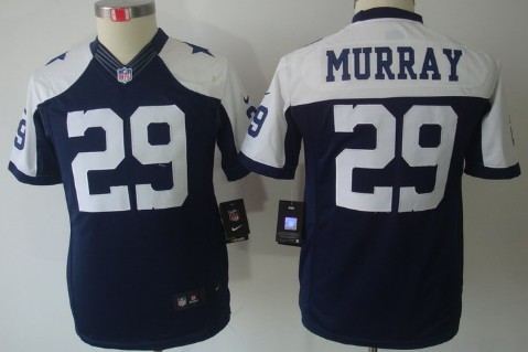Nike Dallas Cowboys #29 DeMarco Murray Blue Thanksgiving Limited Kids Jersey 