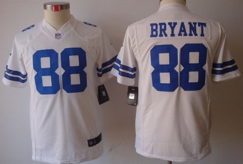 Nike Dallas Cowboys #88 Dez Bryant White Limited Kids Jersey 