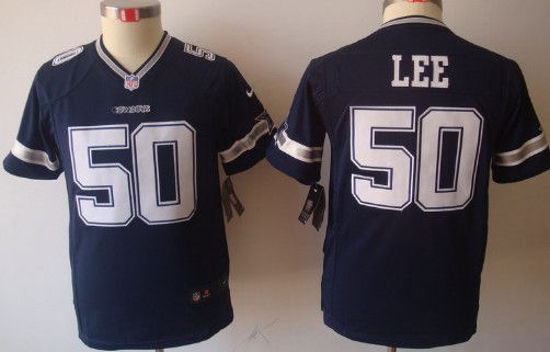 Nike Dallas Cowboys #50 Sean Lee Blue Limited Kids Jersey 